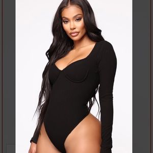 Fashion Nova Pauline Bodysuit Black